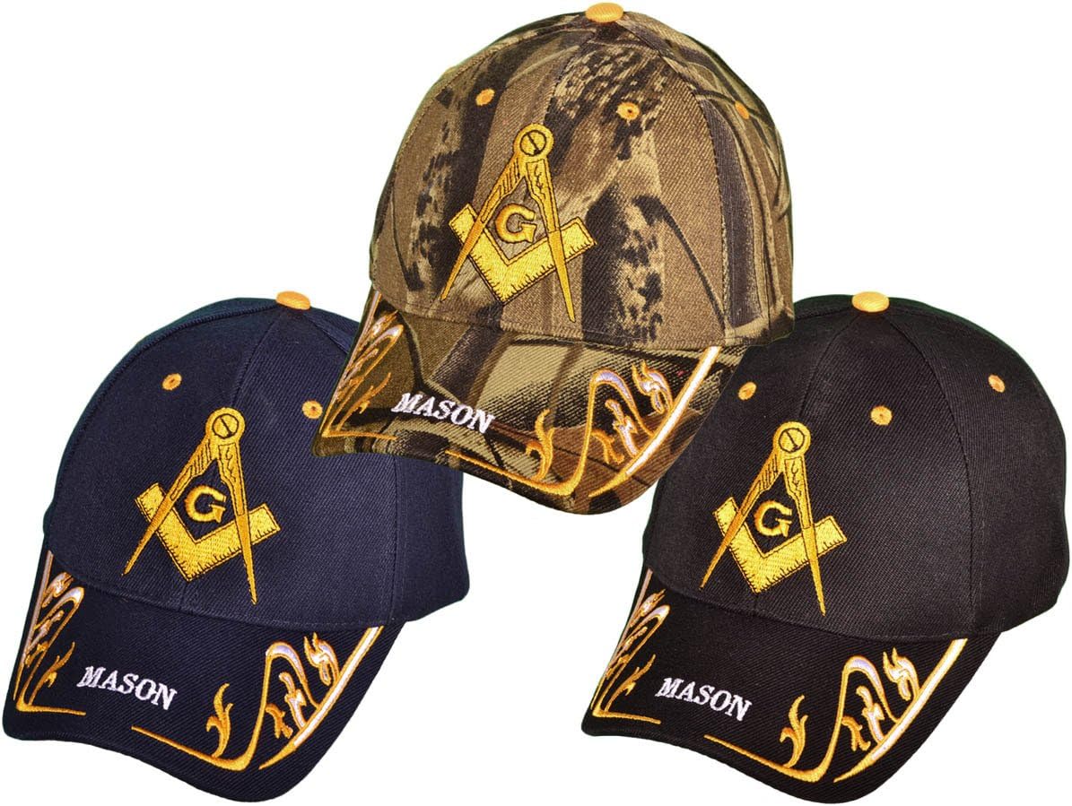 Dozen Pack Wholesale ''Mason' Masonic Baseball Hats Caps