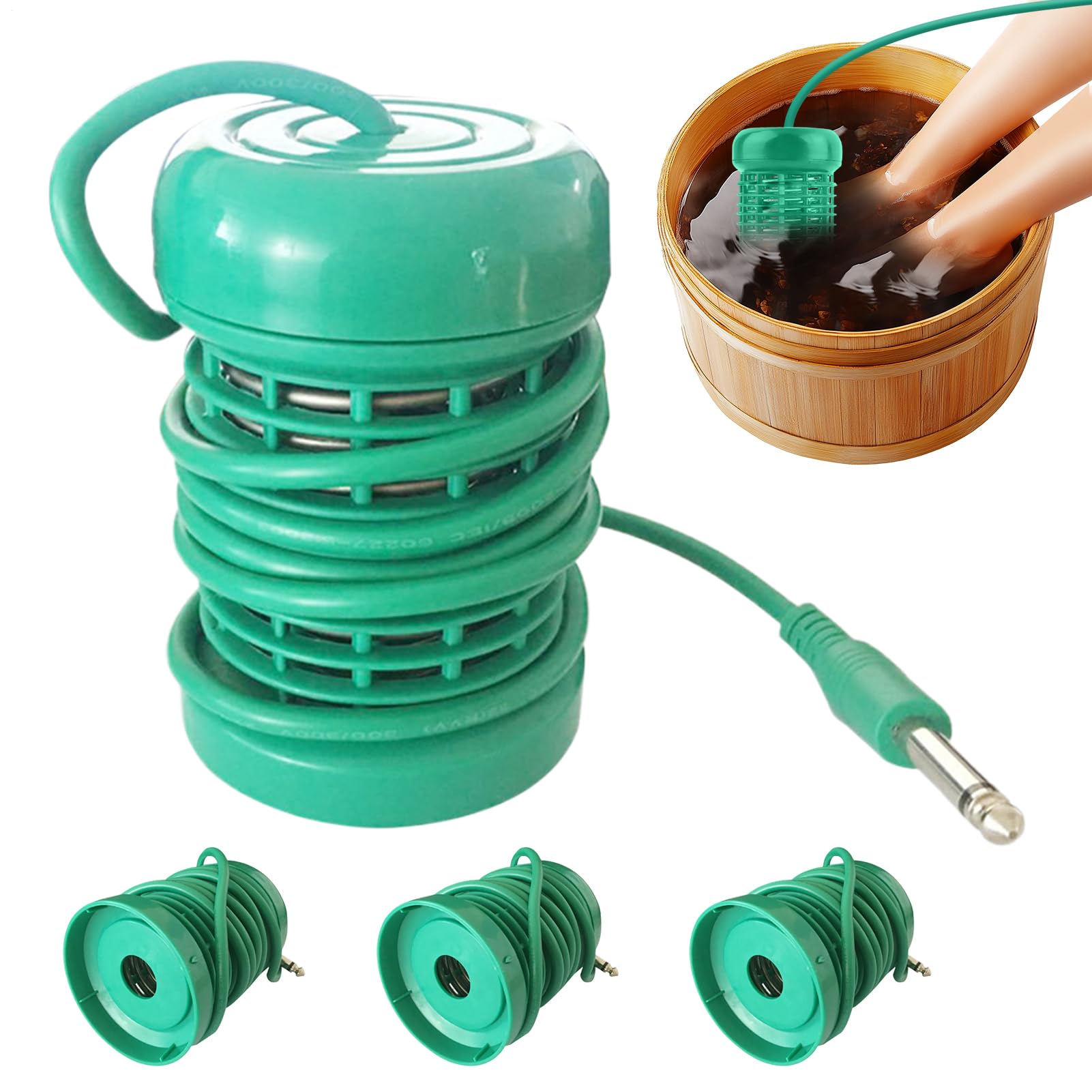 Ion Spa Cleaner - 4-częściowa wymienna tablica do kąpieli pod stopę, materiał PP z rdzeniem pierścieniowym 10 stalowych, grubość sprężyny, akcesoria do pielęgnacji wellness do czyszczenia, relaksu