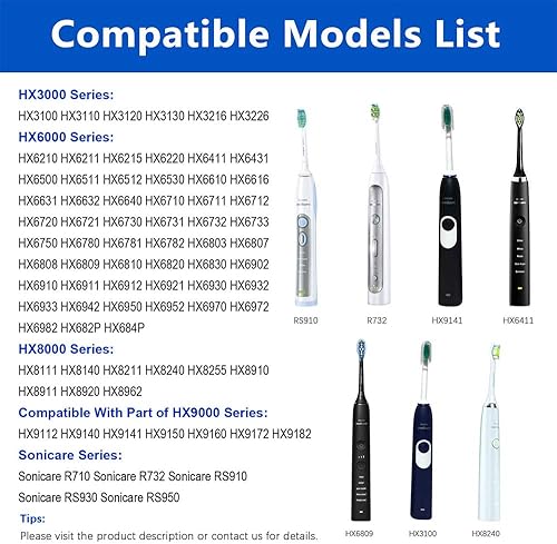 Miniatura 2 de Repuesto para cargador de cepillo de dientes Philips Sonicare HX6100, base de carga, hilo dental HX3000 / HX6000 / HX8000 / HX9000 Series Cable de