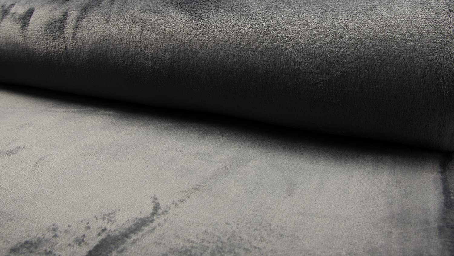 Tissu polaire corail double face gris 10m de qualité supérieure