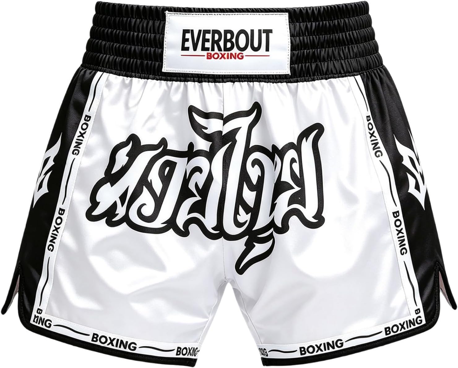 Boys Muay Thai Shorts Elastic Waist Grappling Shorts