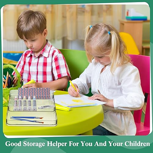 Miniatura 7 de Macarrie Organizador de especias de plástico transparente de 3 niveles para despensa, 10.4 x 9.7 x 3.9 pulgadas