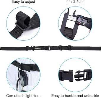 Wisdompro Backpack Chest Strap, Heavy Duty Backpack Sternum Strap Add on
