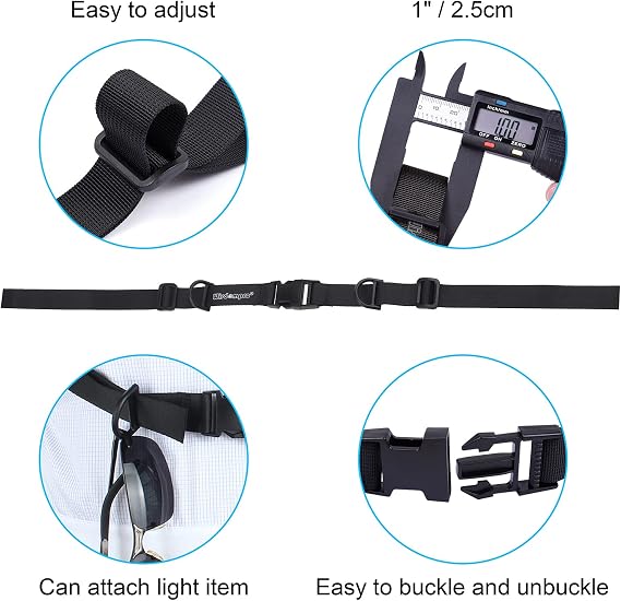 Wisdompro Backpack Chest Strap, Heavy Duty Backpack Sternum Strap Add on