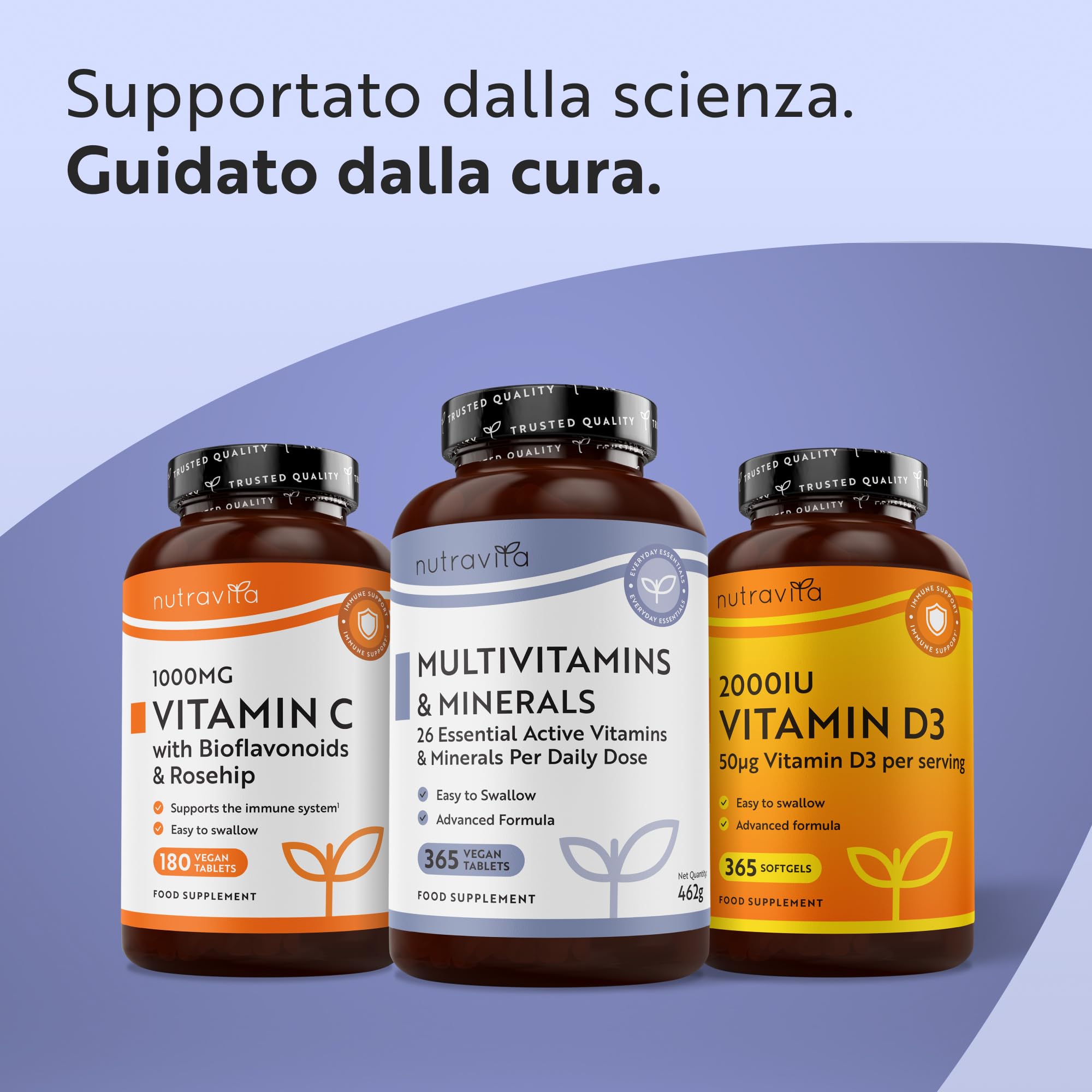 Nutravita Multivitaminico Completo - 365 Compresse Vegane, Fornitura di 1 anno - Multivitaminico Uomini & Donne - 26 Vitamine e Minerali Essenziali - Vitamine A, B, C, D, K, Zinco, Magnesio e Potassio