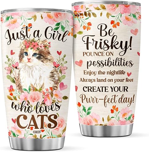 Miniatura 23 de CUBICER Vaso de mariposas de 20 onzas con tapa, acero inoxidable, aislado, taza de café, taza de viaje de doble pared, vasos de té para niñas