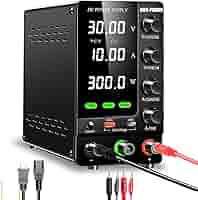 Amazon.co.jp: RUZIZAO 安定化電源 (0~30V 0~10A) DC安定化