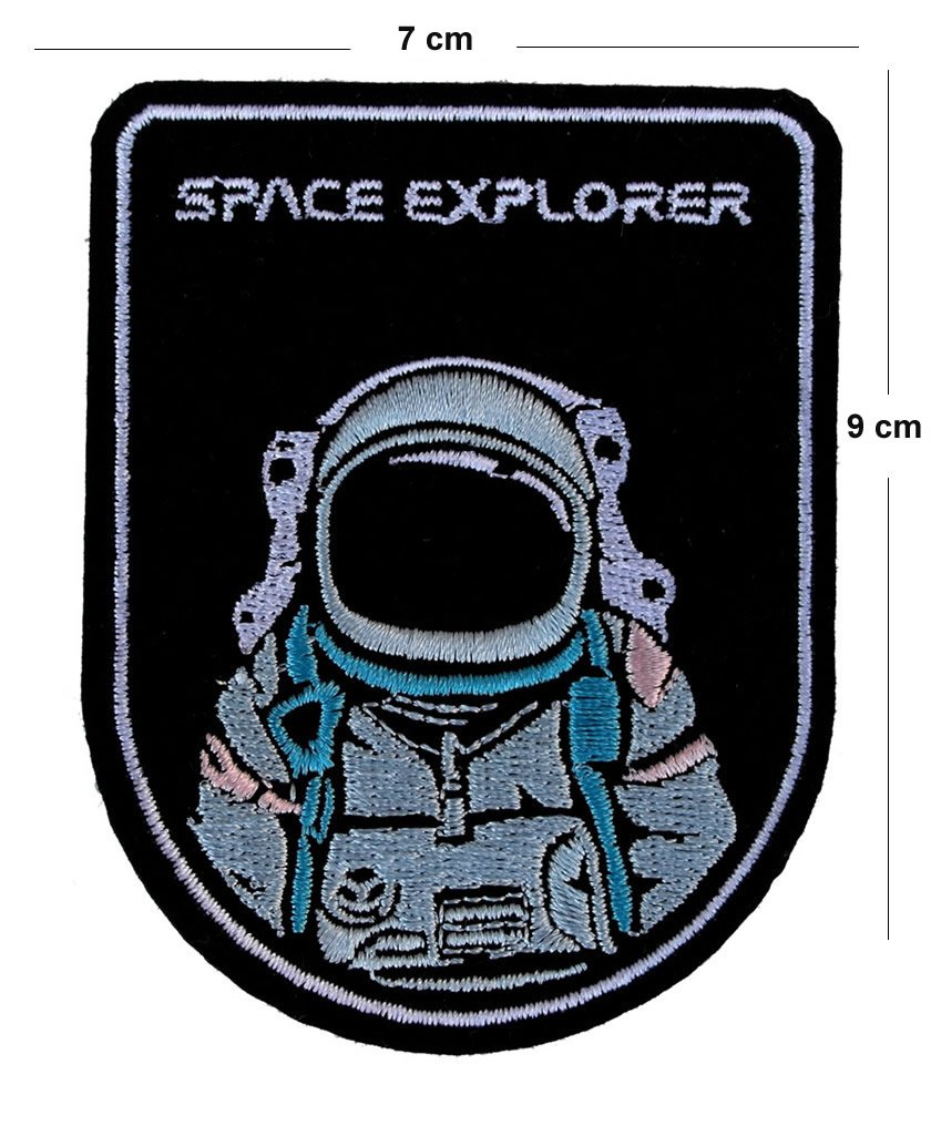 Finally Home Écusson Thermocollant | Fusée De La Force Spatiale | Patch à Coller Au Fer à Repasser Ou à Coudre | Pièce De Décoration Ou Réparation Pour Vêtement, Jean, Sac, Pantalon