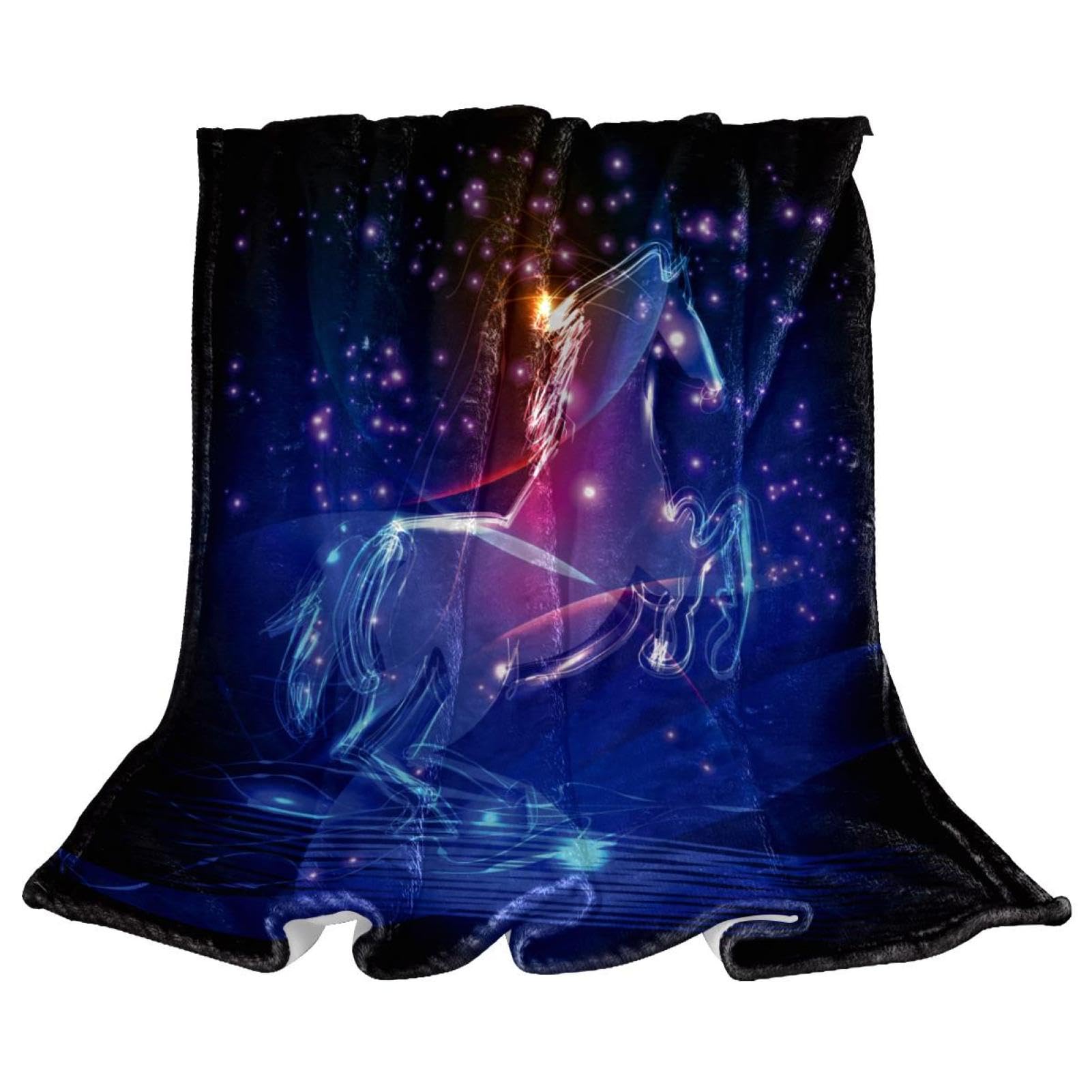 Couverture Polaire Cheval Fantastique Idéale pour Vos Soirées Cocooning au Salon