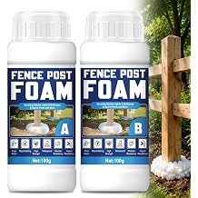 Fence Post Foam, Pure Resin Fast Expanding, Easy to Use, 100G+100G