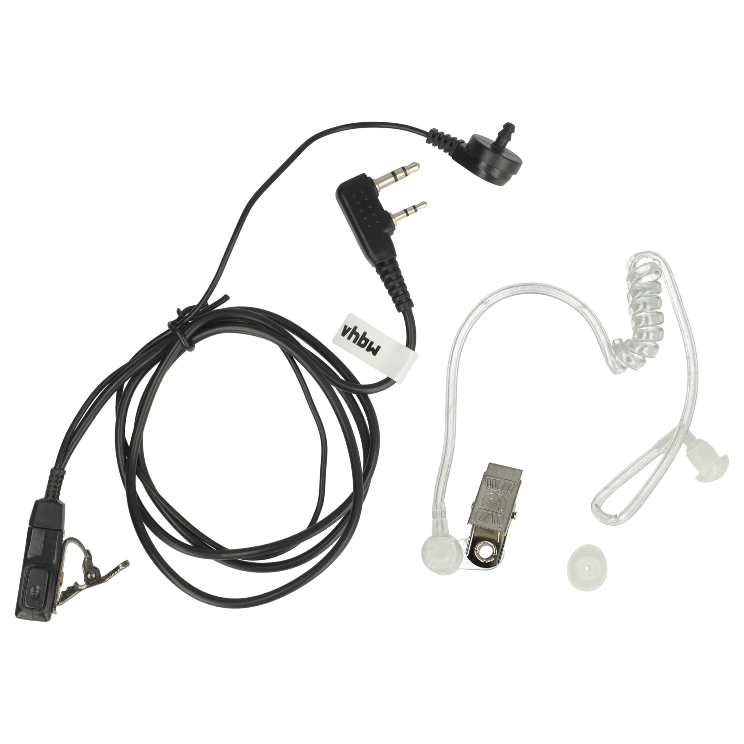 vhbw headset, auricolari compatibile con Kenwood TH-75, TH-77