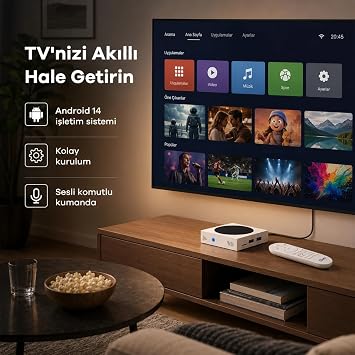 Pell 8K Ultra HD Android 14 TV Box