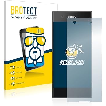 BROTECT Protective Glass Film for Sony Xperia XA1 Tempered Glass [Extremely Scratch-Resistant 9H Anti-Fingerprint Ultra Transparent]