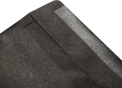 Miniatura 7 de Juvale Sobres negros Sobres de cartas a granel para correos personales y comerciales Solapa cuadrada y sello engomado Paquete de 100 unidades