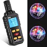Ghost Hunting Equipment Kit, Emf Meter with 2 Motion Light up Cat Balls, Paranormal Equipment Emf Meter Detector Ghost Equip for Outdoor(White)