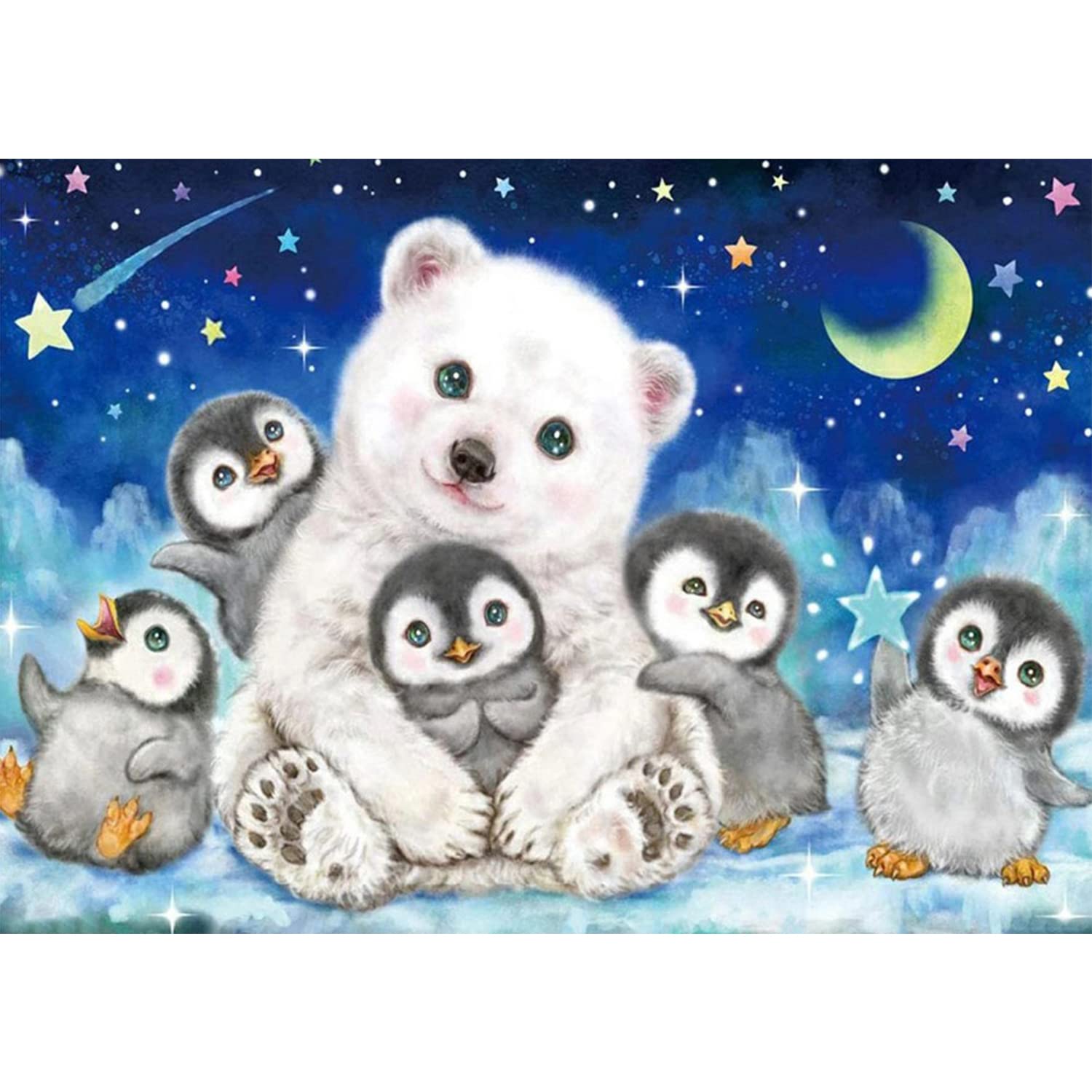 Diamond Painting Imágenes 5D Diamond Painting Kits para adultos niños, diamantes redondos de cristal por números, juego de Painting DIY, decoración para la pared del hogar ( 30 x 40 cm)