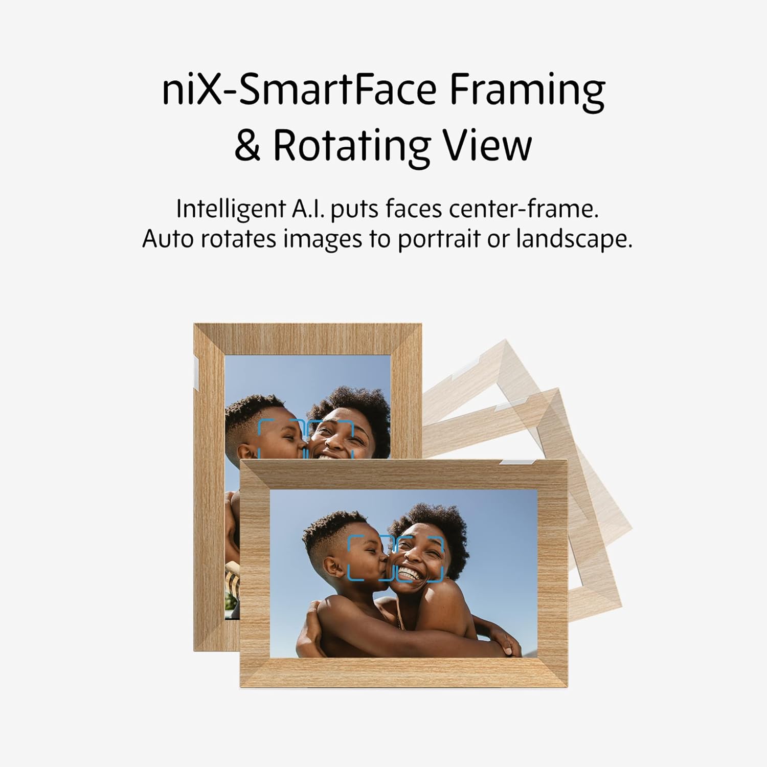 Nixplay 10.1 inch Touch Screen Smart Digital Picture Frame with WiFi (W10K) - Wood Effect - Unlimited Cloud Photo Storage - Share Photos and Videos Instantly via Email or App - Preload Content : Electronics