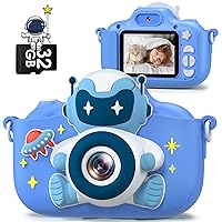 Gofunly Macchina Fotografica Bambini, 2.0 Pollici Mini Ricaricabile Fotocamera Digitale