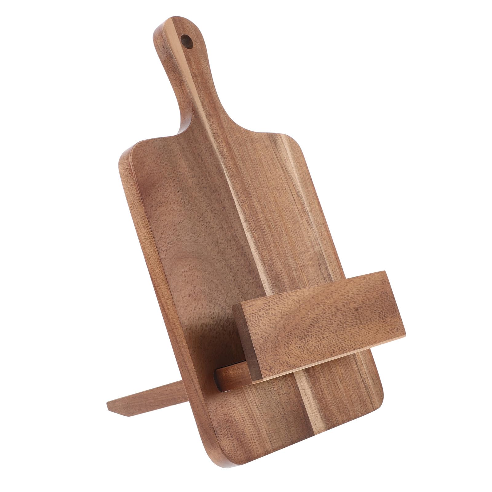 Soporte de lectura para recetas en madera natural de acacia, ideal para tu cocina 8