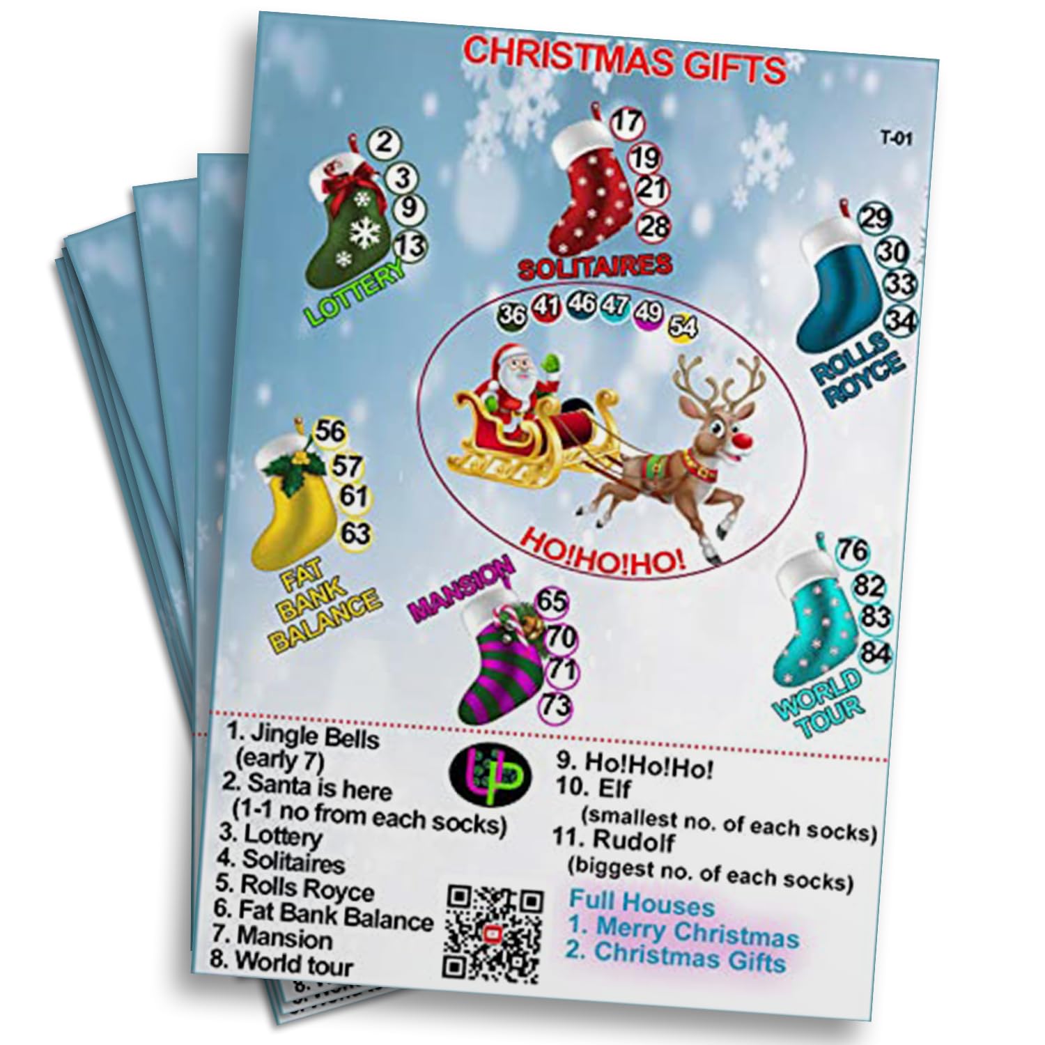 Christmas Tambola Tickets | Christmas Gift Theme Housie Tambola Themed Bingo Game | Kitty Party Theme Housie Tickets | English | for Family & Friends (Set of 15 Tickets) Christmas Tambola Tickets | Christmas Gift Theme Housie Tambola Themed Bingo Game | Kitty Party Theme Housie Tickets | English | for Family & Friends (Set of 15 Tickets)