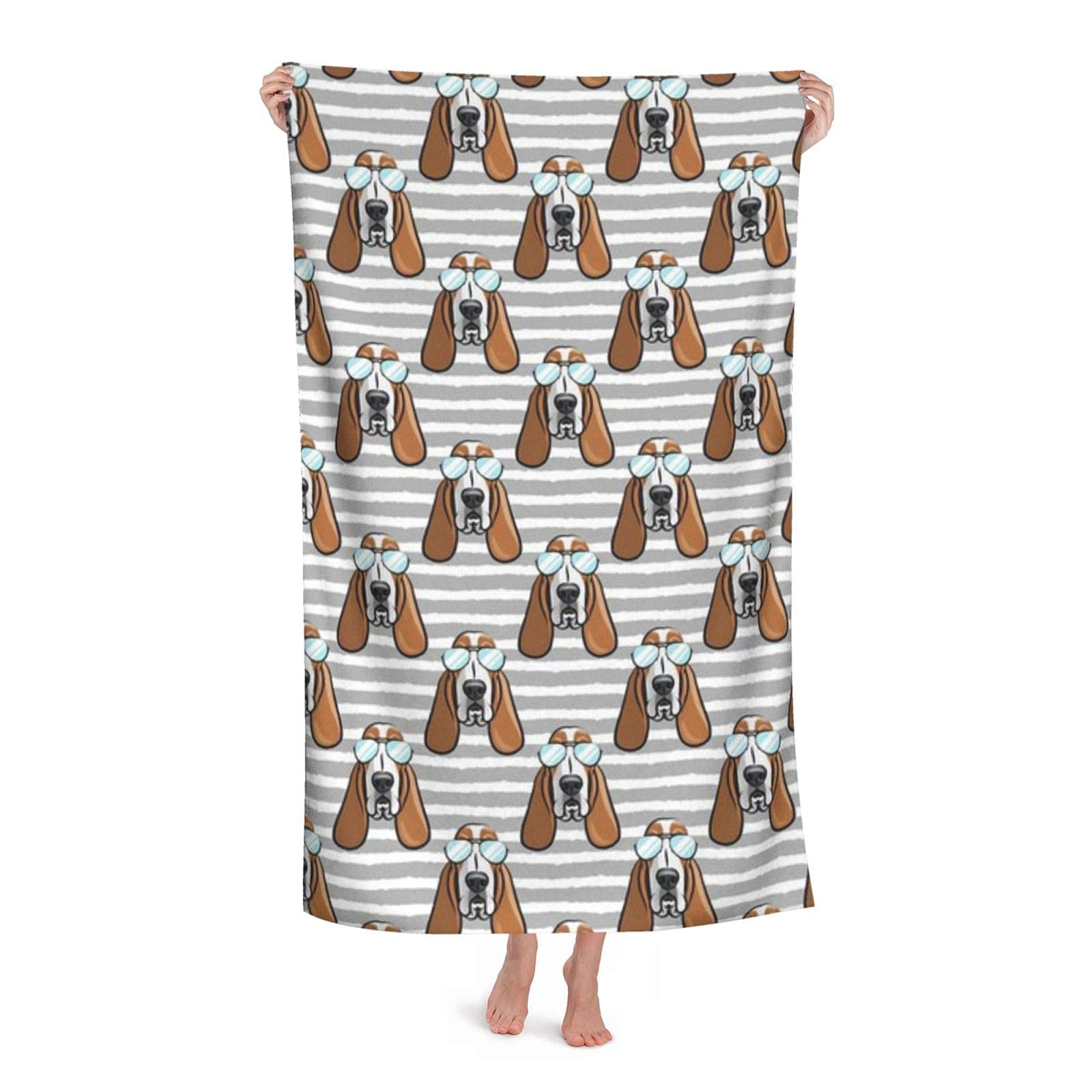 Serviette de plage chien pour vos vacances et sorties piscine