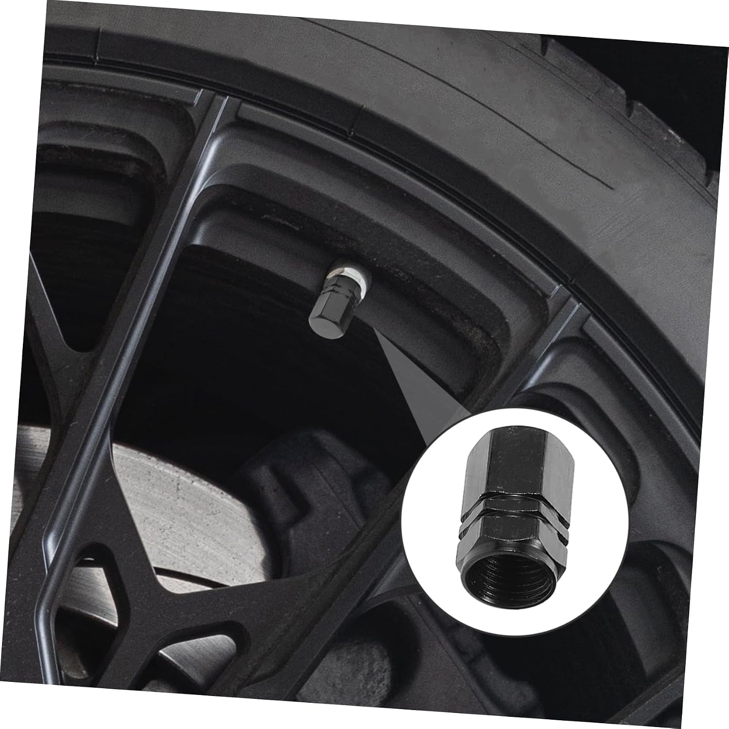CALLARON 96pcs Tire Valve Caps Aluminum Alloy Nozzle for Cars Motorcycles Easy Install Water Resistant