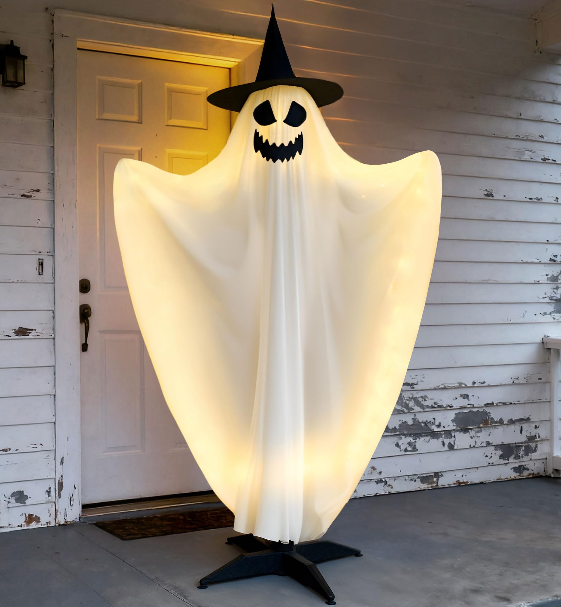 Fantômes d'Halloween avec lumières LED effrayantes et son pour décoration de cour extérieure