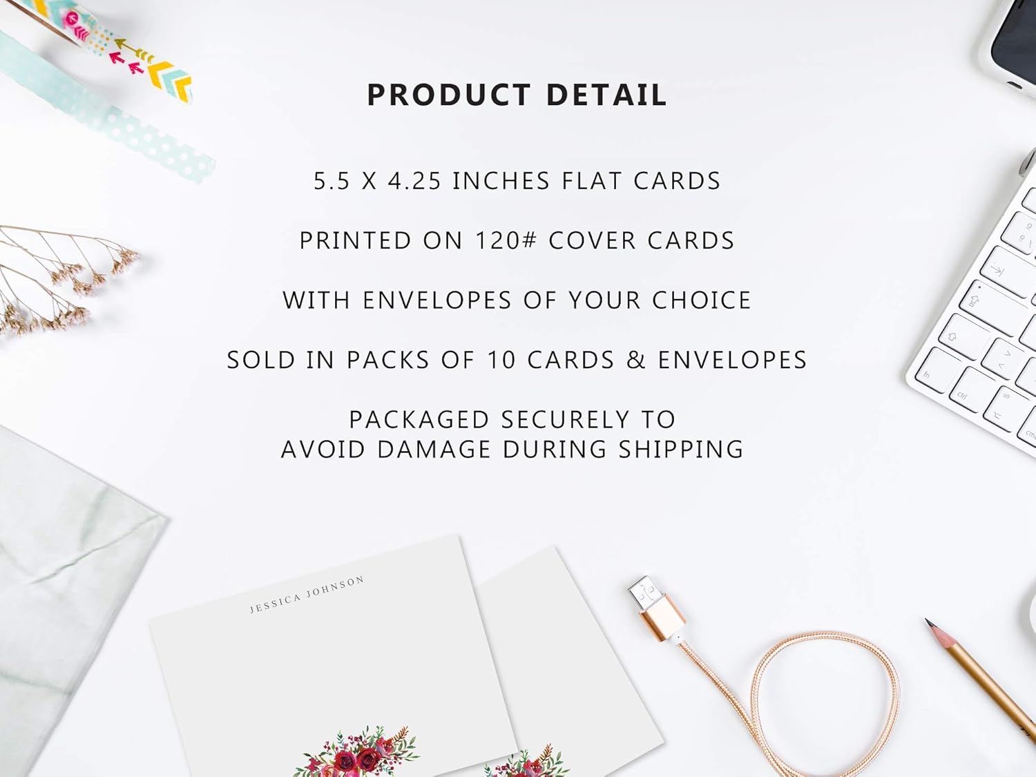 New York Note Cards, NYC Skyline Note Cards, Skyline Stationary, Set of 10 Cards and Envelopes