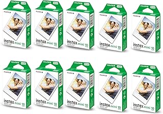Fujifilm Party pack, Instax Film Mini, bundle of 10 packs, 100 Shot film White border