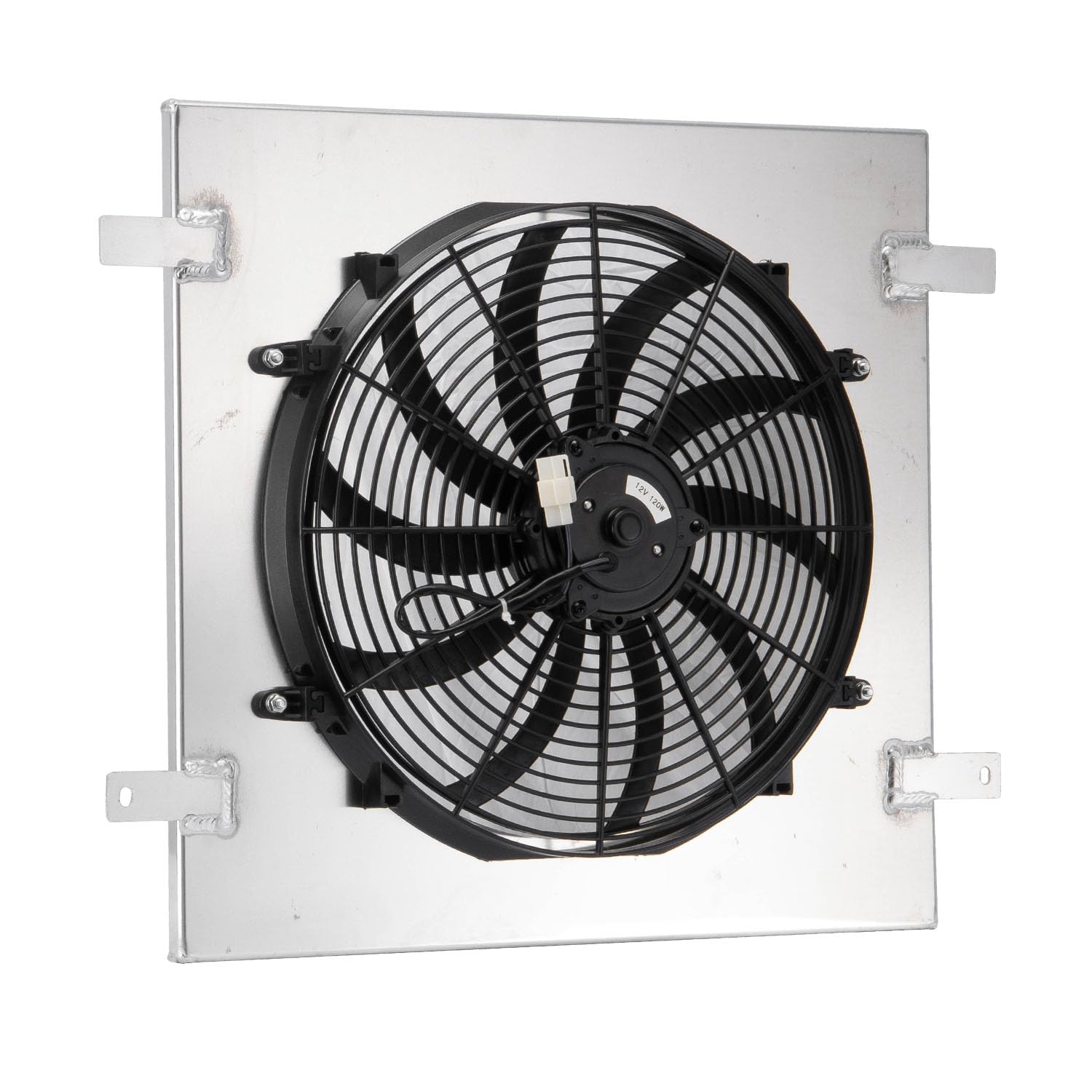 Aluminum Radiator Shroud Fan for 2007-2018 Jeep Wrangler JK 3.6L 3.8L V6 with Electric Fan 2x12 Fans 2008 2009 2010 2011 2012 2013 2014 2015 2017 07 08 09 10 11 12 13 14 15 16 17 18