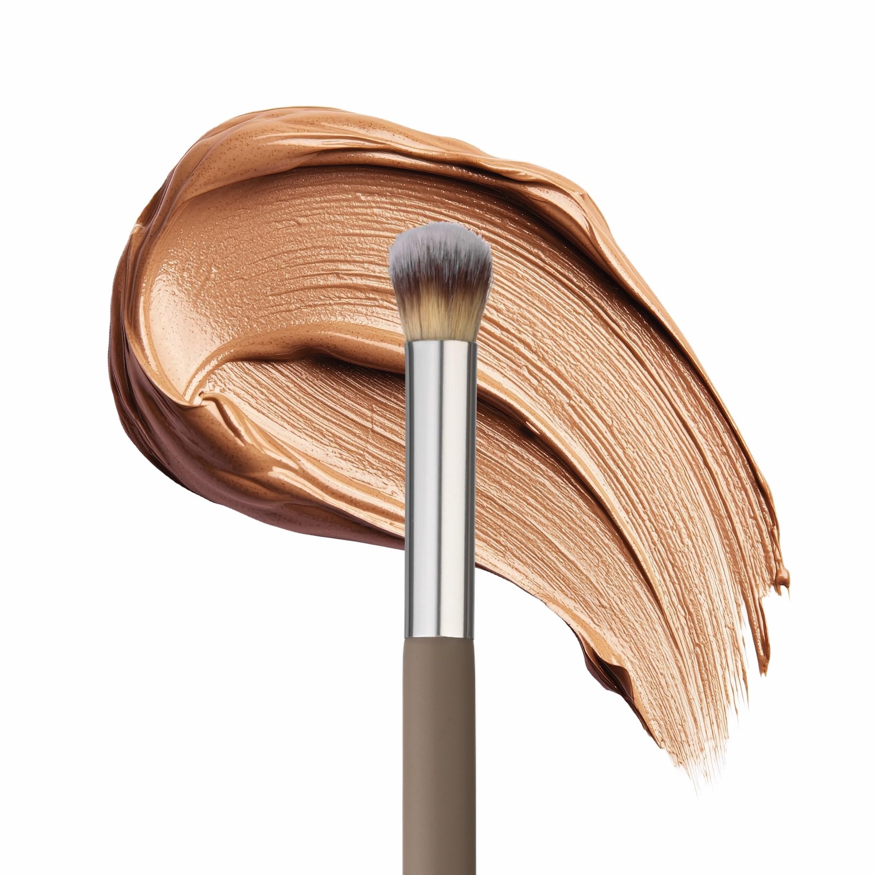 Sandstone Scandinavia Concealer Brush, Precision Makeup Brush for Seamless Concealer Application, Ultra-Soft Vegan Bristles