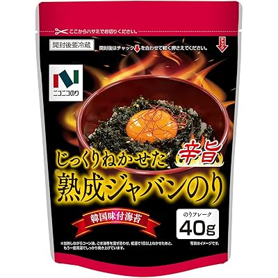 ニコニコのり 熟成ジャバンのり 辛旨 40g×8袋