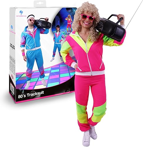 Miniatura 2 de Traje de los años 80 y 90 para fiestas, equipo deportivo retro, disfraces de hip hop, disfraces de los años 80 para hombre, cortavientos y pantalones