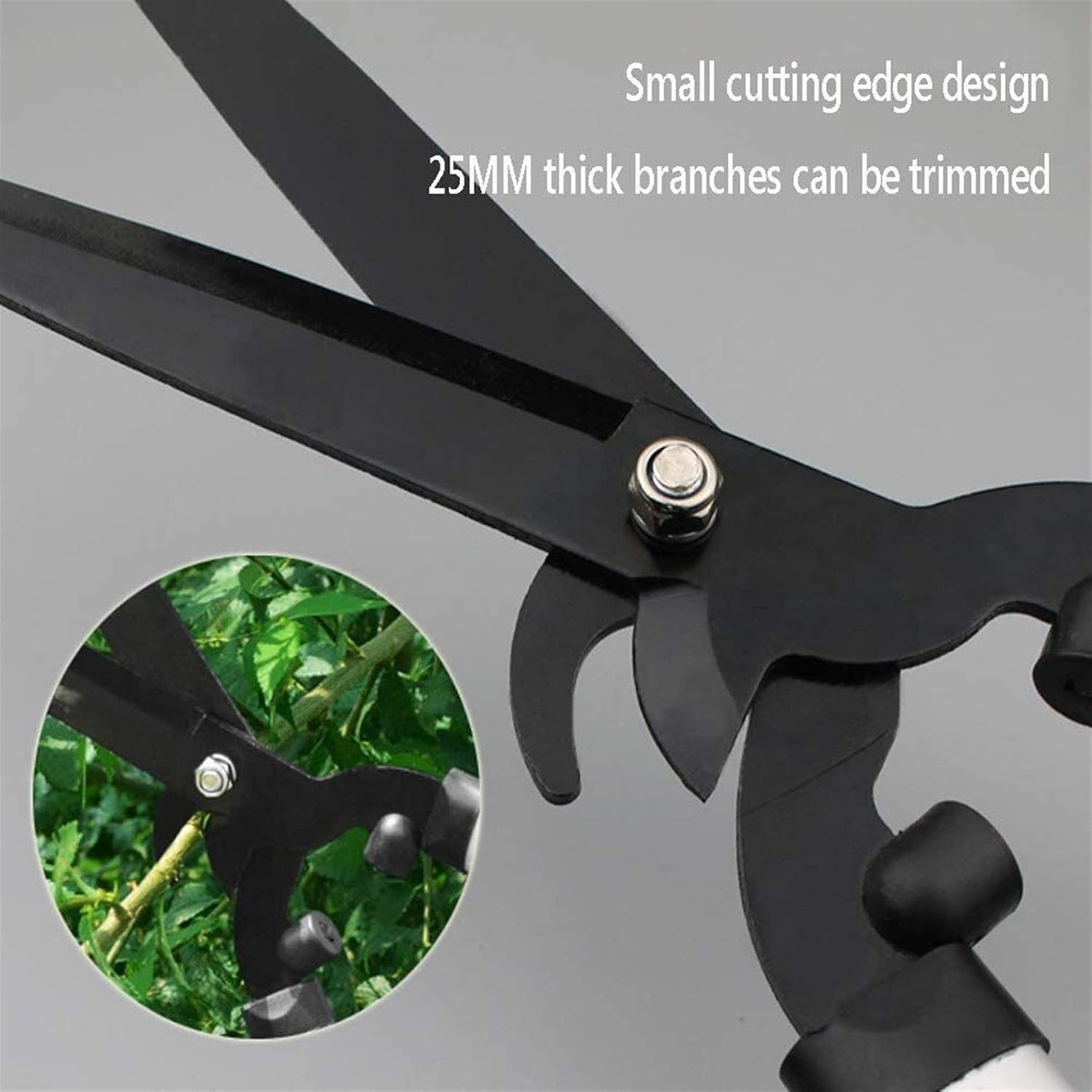 Handheld Extendable Garden Shears Strong Straight Garden Loppers Shears, Curved Corner Courtyard Lawn Twig Flower Pruning Tool, High-Carbon Steel Antirust Save Effort Sci