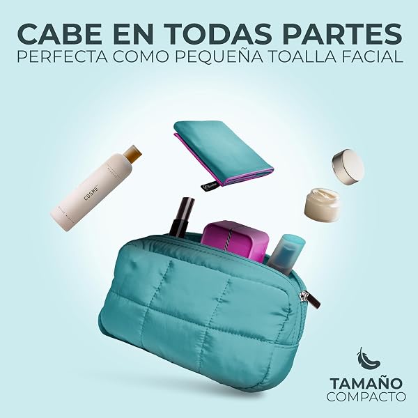 NirvanaShape Toalla de Microfibra 60 x 40 cm, Toalla de Viaje Ligera y compacta - Toalla de Microfibra para Viajes, Vacaciones, Fitness - sin Bolsillo en la Esquina ni Bolsa de Embalaje - 3