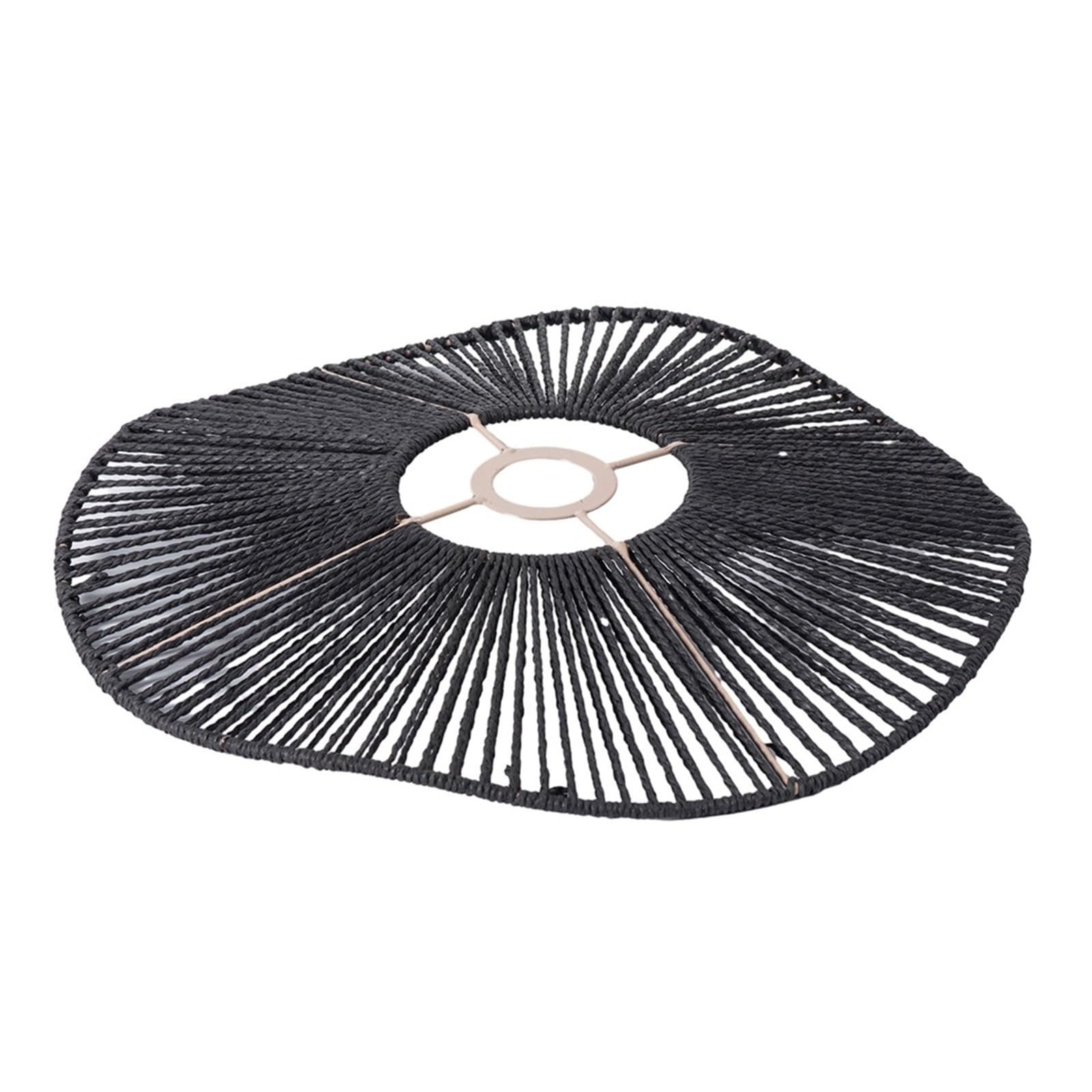 Lopjggyf Black Lampshade Chandelier Cover Hanging Lights Fixture Paper Rope For Lamp