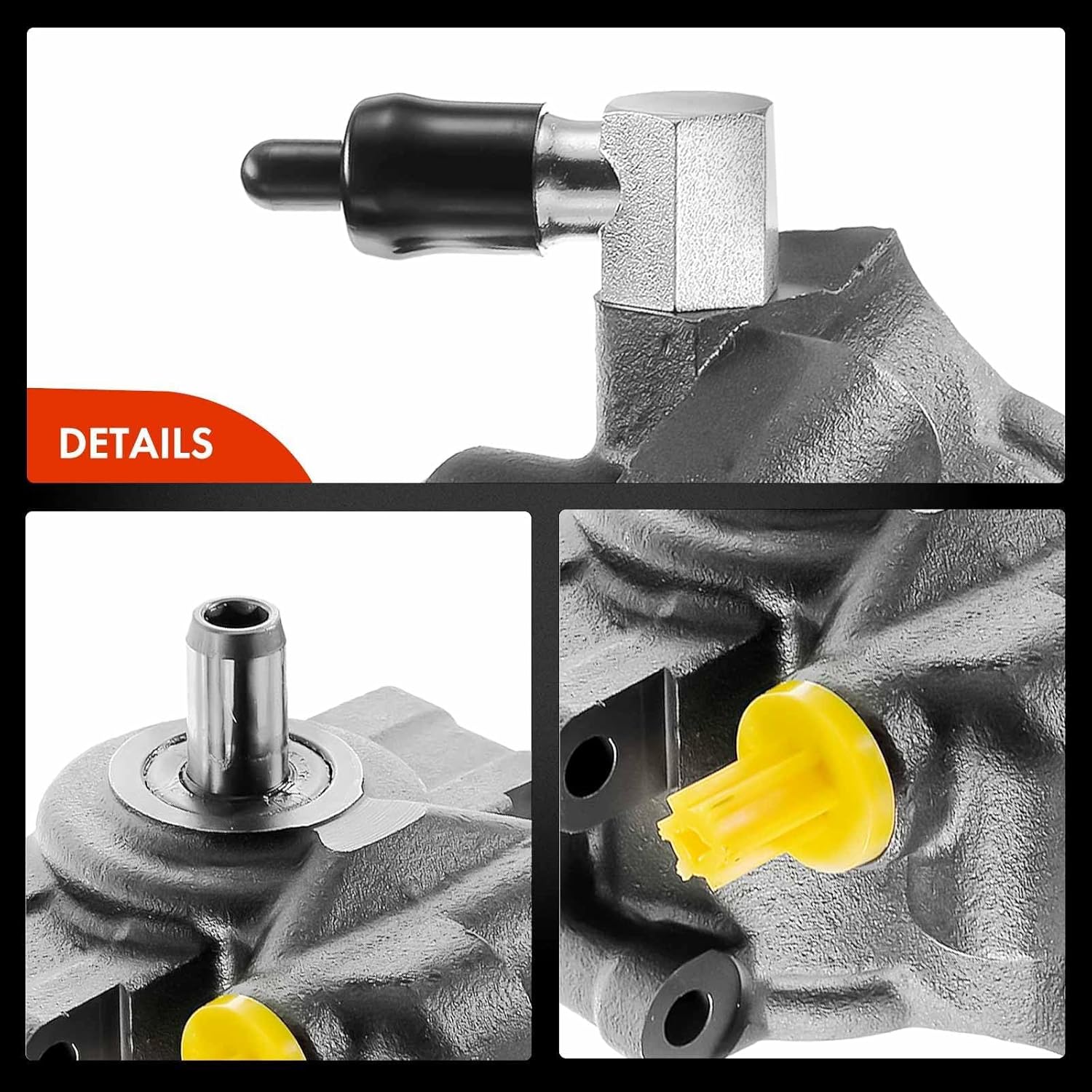 A-Premium Power Steering Pump, Compatible with Ford Focus 2003-2004, Contour 1998-2000, Mercury Cougar 1999-2002, Mystique 1998-2000, L4 2.0L, Replace # 1M5Z3A696CA
