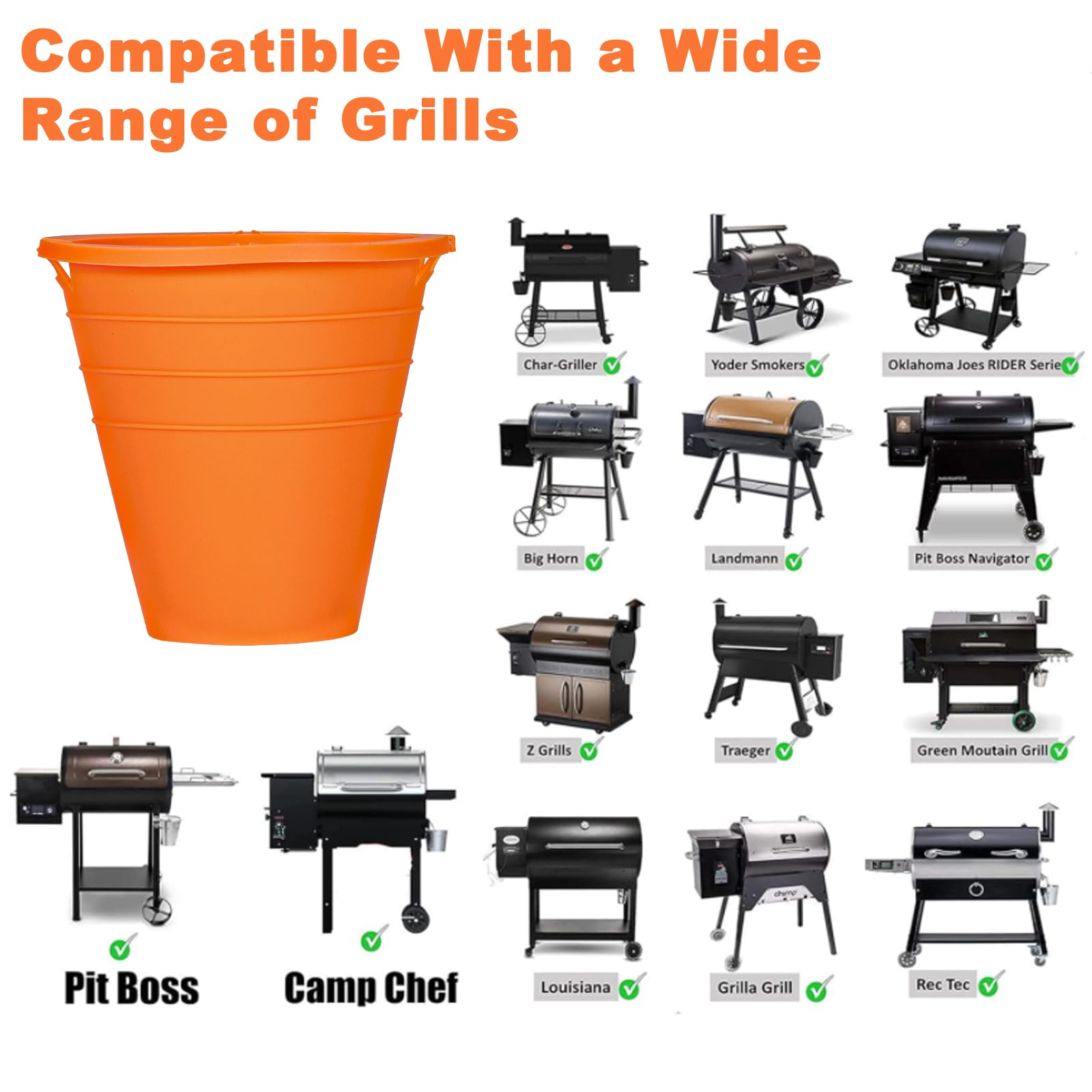 Meekoo 50-Pack Disposable Grease Bucket Liners - Aluminum Foil Drip Trays For Grill Buckets (6.2x6.2x4.8 In) - View #3