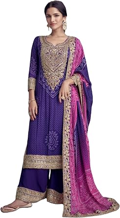 STELLACOUTURE الهندي على استعداد لارتداء salwar kameez عيد مهرجان المطرزة الباكستانية Shalwar دعوى حزب للنساء 2780-O