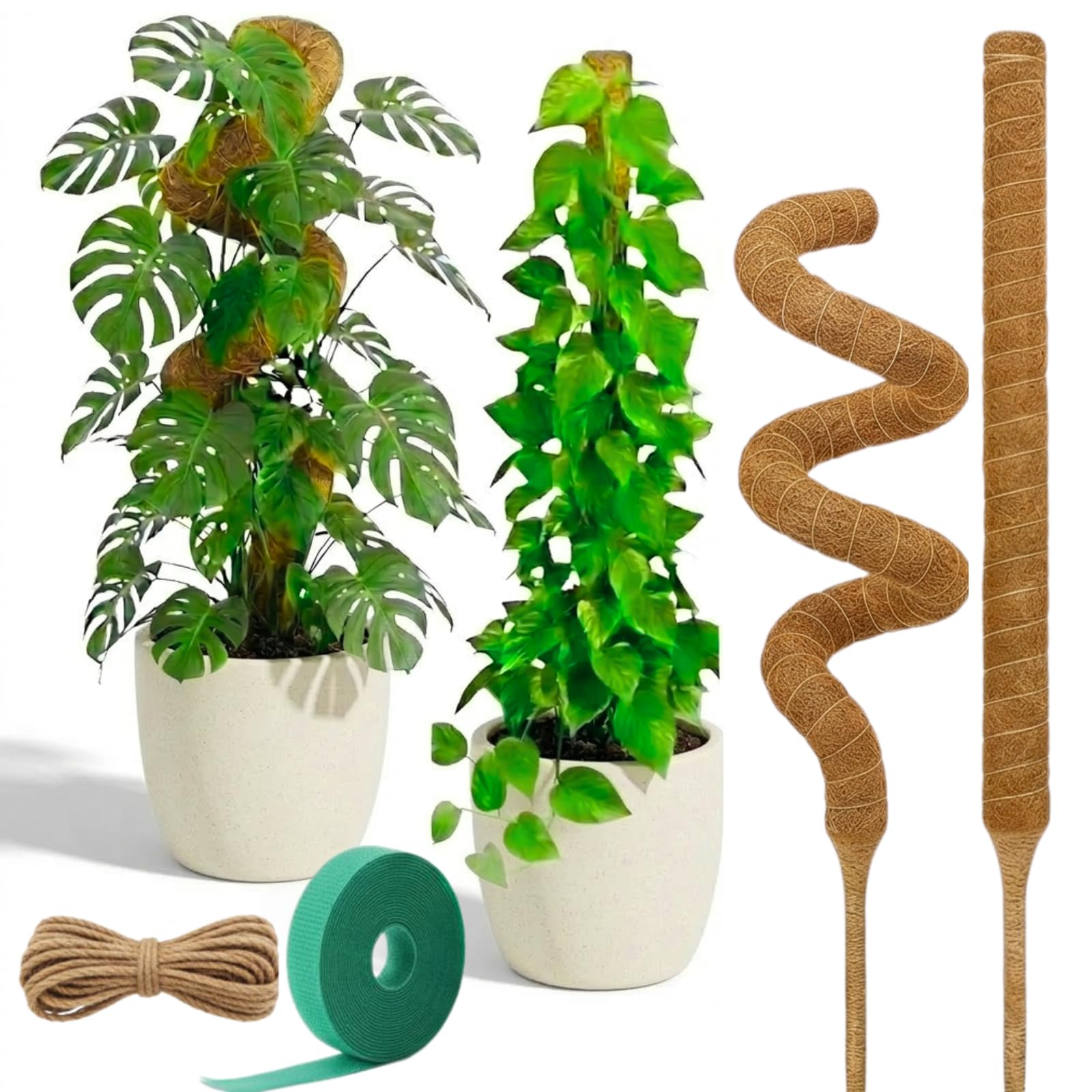 AURAVILLE 28 Inch 2 Pack Bendable Moss Pole