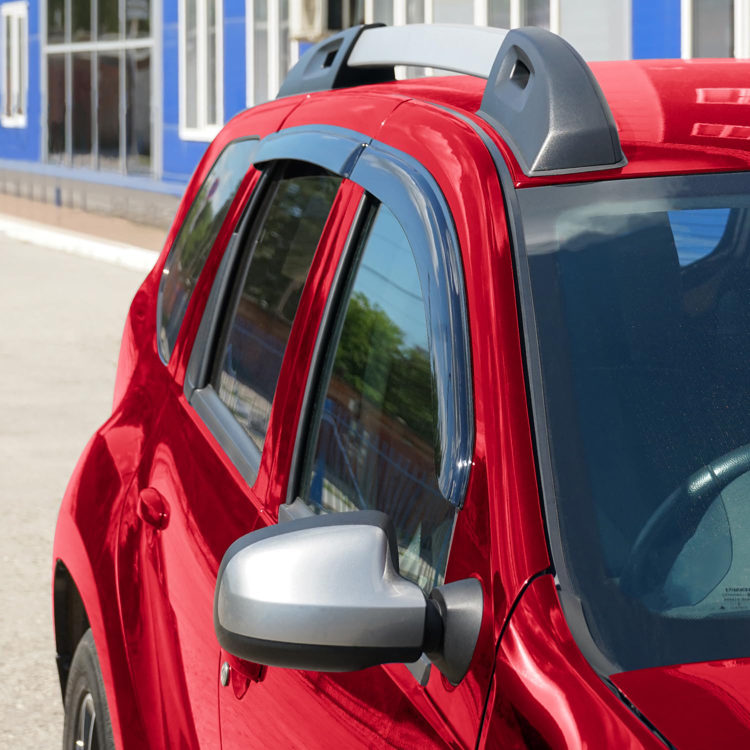 Voron Glass Deflectores para/Compatible con Dacia Duster 10-17 - Adhes 4ud