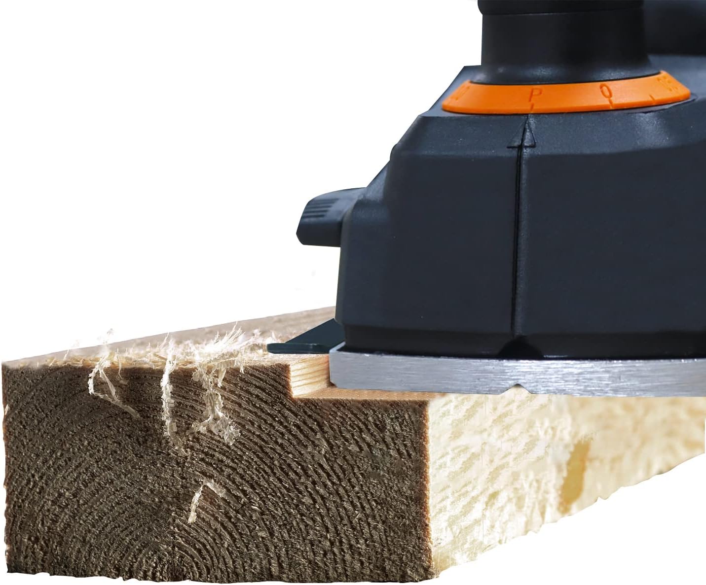 WORX Electric Planer 750W WX615, Planing Width 82 mm, Adjustable Planing Depth 0 to 3 mm, Comfortable Grip, Smart Chip Removal System, Comes with Accessories