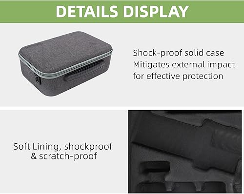 Miniatura 7 de Anbee Ronin RS 3 Mini estuche de transporte, bolsa de hombro portátil, caja rígida de viaje compatible con DJI Ronin RS3 Mini estabilizador de