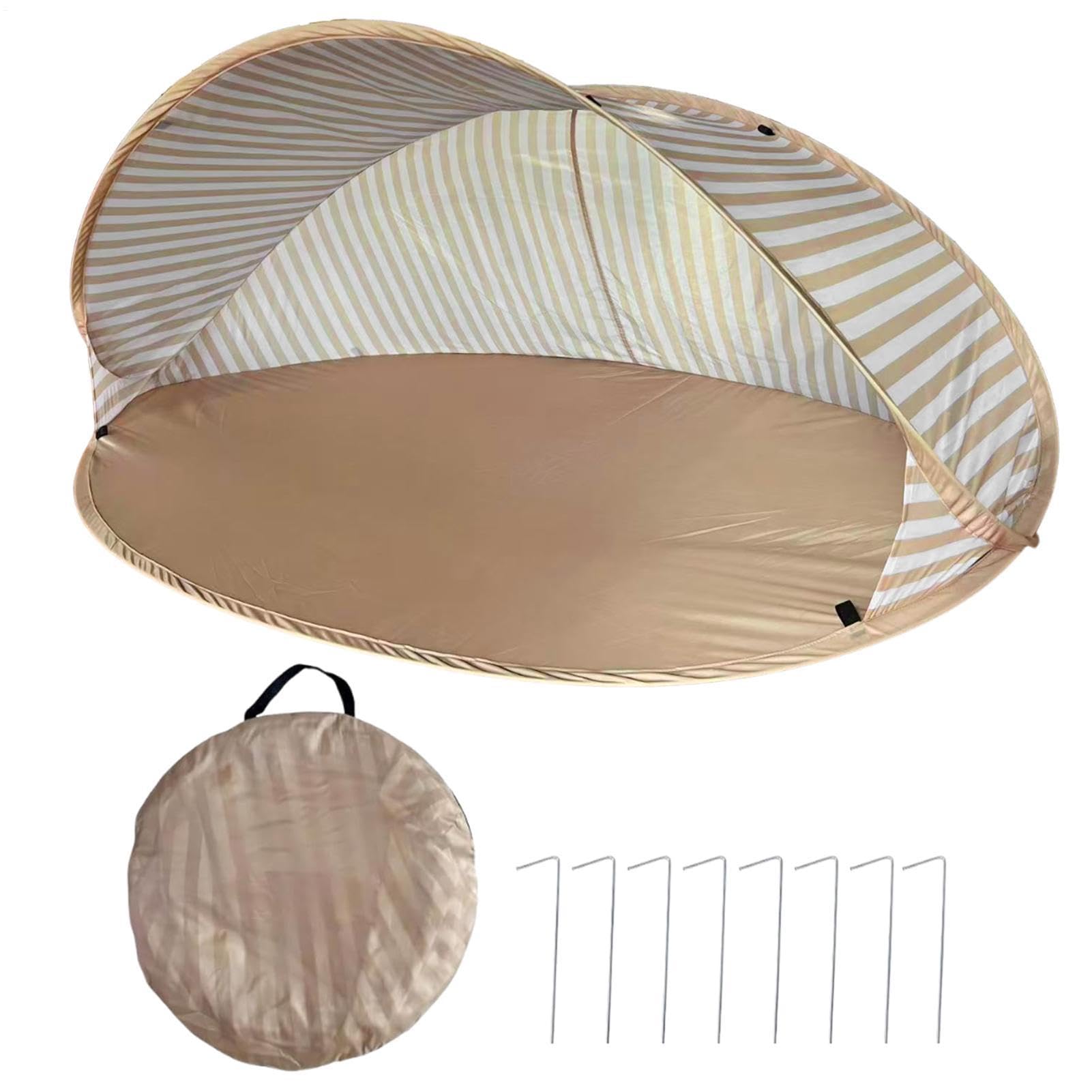 Tenda Da Spiaggia Solare Tettuccia Solare Portatile con Protezione UV per | Solare da Spiaggia per Giardino, Picnic all'Aperto, Vacanze Estive, Viaggi, Escursionismo e Pesca