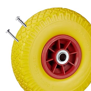 DETO×4bottles Relaxdays 2 x koło do wózka transportowego, odporne na