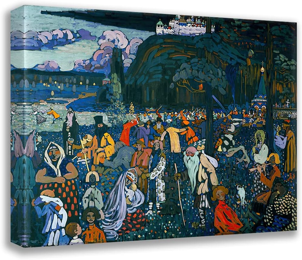 ArtDirect The Colorful Life (1907) 10x8 UnFramed Museum Art Print Poster Ready for Framing by Wassily Kandinsky (Russian, 1866-1944)