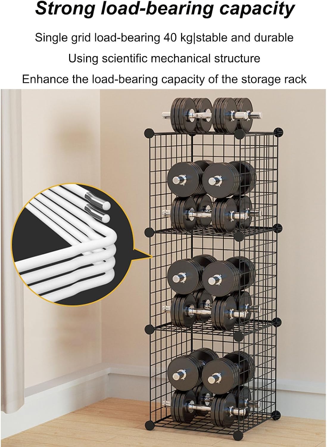 Metal Motorcycle Helmet Stand Rack nizer Hat Display Shelf Storage Bins for Caps Shoe Bags Bookcase Hard Hat Holder Cube Wire Grid Garment Racks. image 3