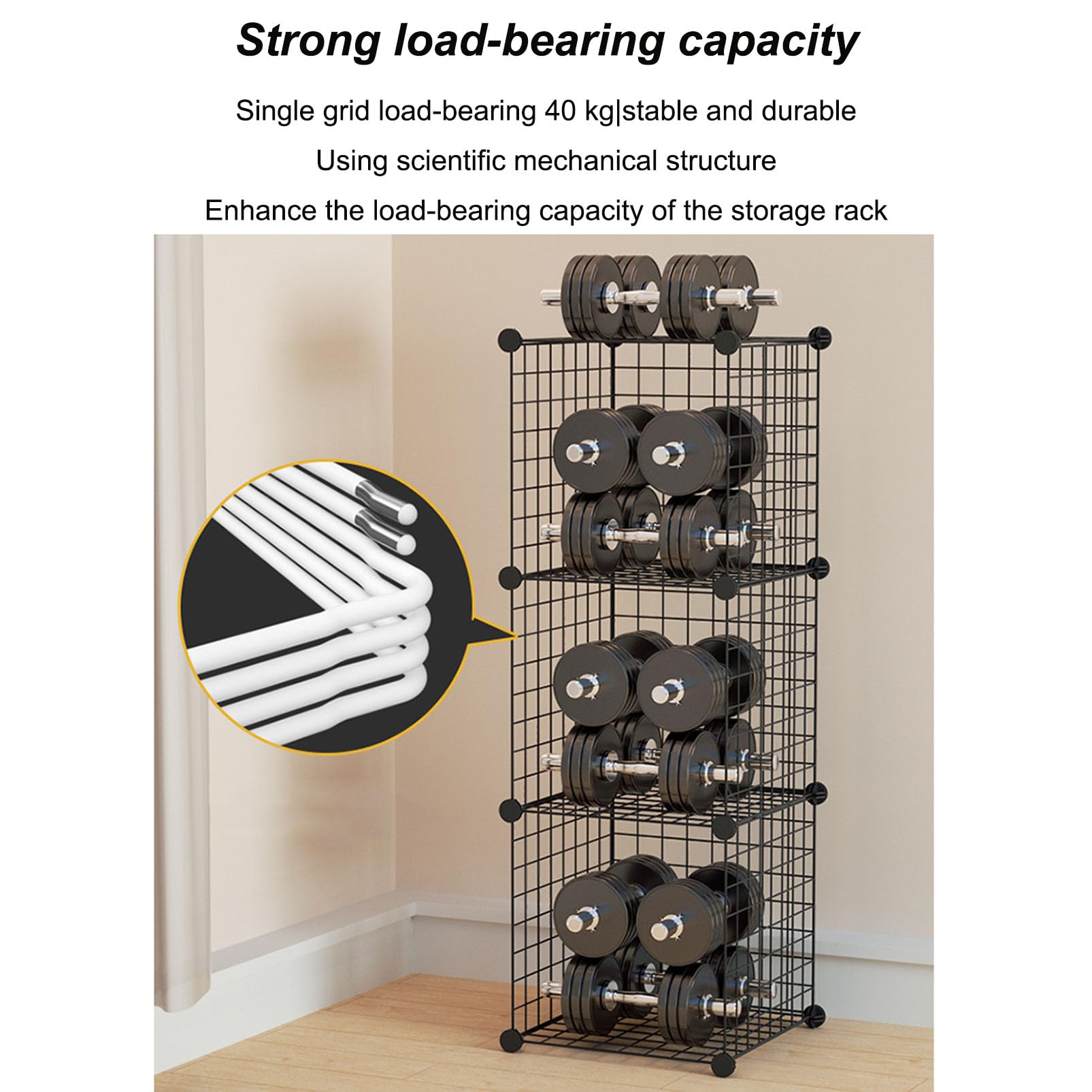 Soporte metálico para cascos de motocicleta, vitrina para sombreros, estante apilable para gorras, contenedores de almacenamiento de rejilla de alambre, percheros, librería, cubo rígido, bolsa para z