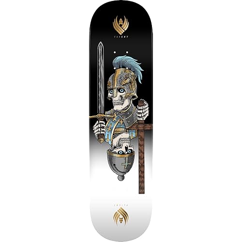 Powell Peralta Dan Corrigan Chess Skulls Flight Skateboard Deck, Gold Foil, 8.42" x 31.88"