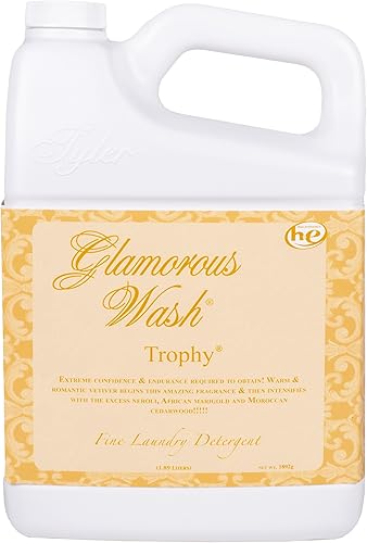 Trophy Glamorous Wash - Detergente fino para ropa de medio galón de 64 onzas por Tyler Candles